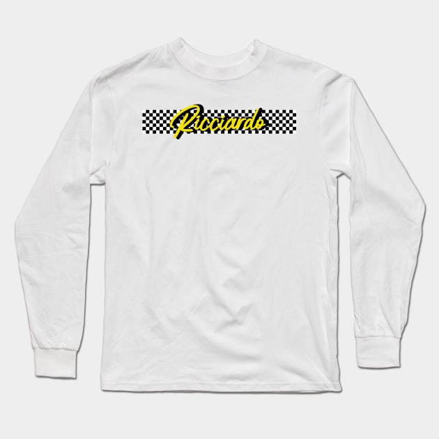 Race Flag Design 2 - Daniel Ricciardo Long Sleeve T-Shirt by GreazyL